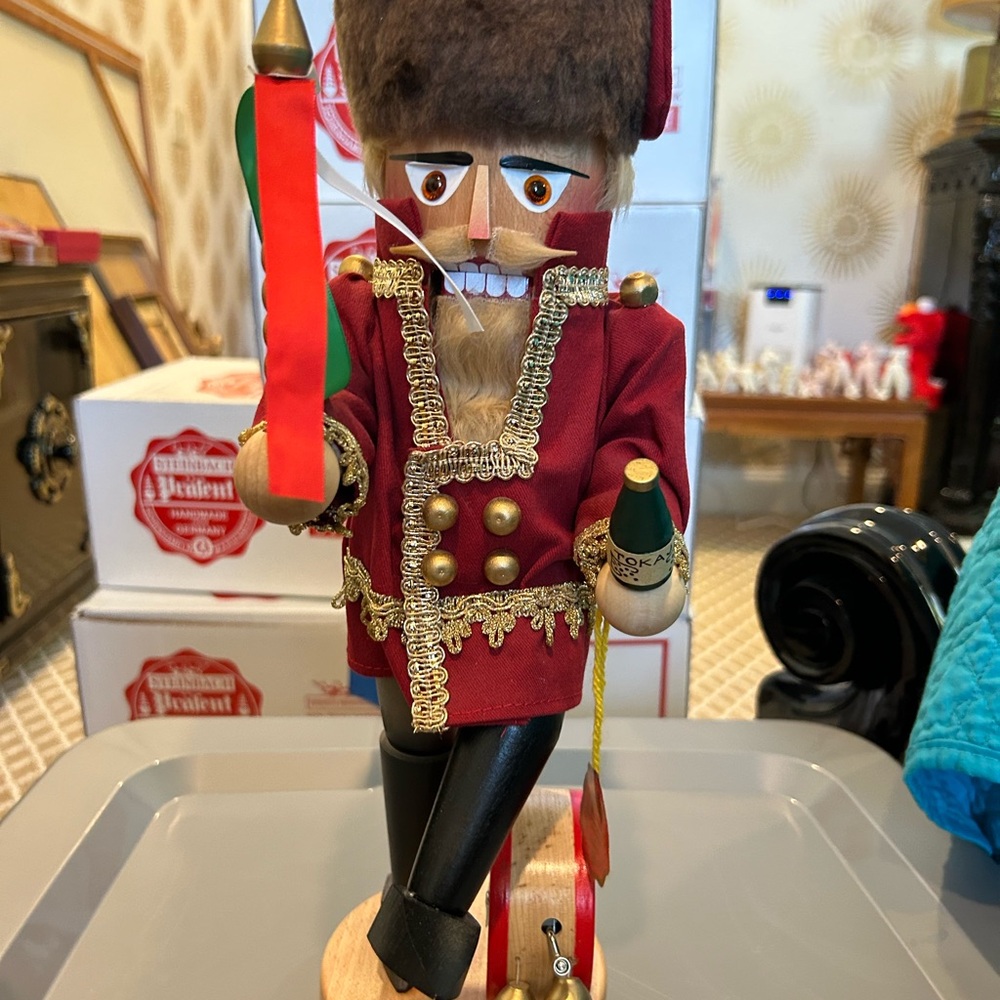 Festive Russian Hungarian Dancer Steinbach Nutcracker - 16” musical